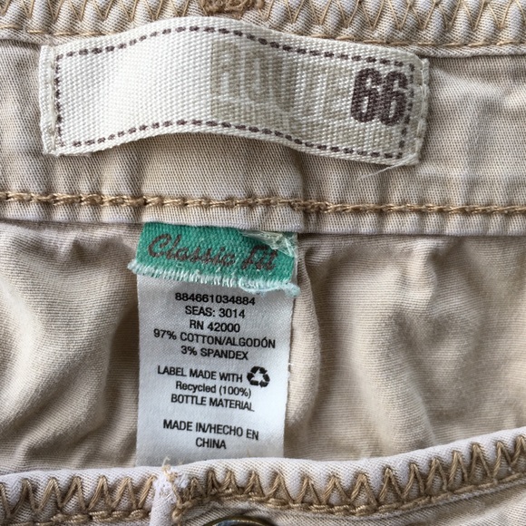 Western high rise khaki distressed shorts size 16 - Picture 7 of 8